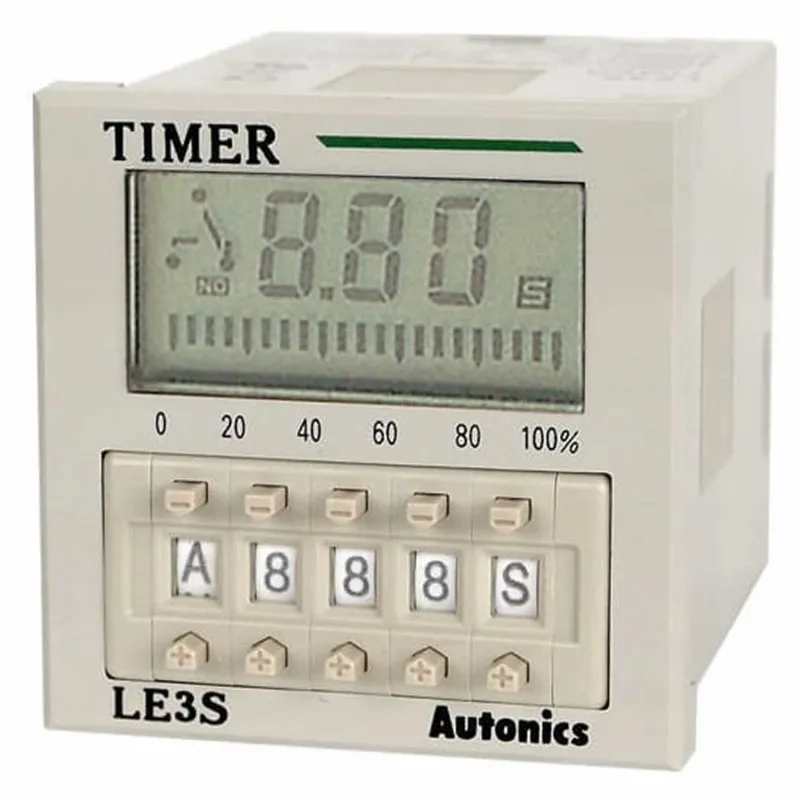 Autonics LE3S Digital LCD Timer DIN Size W48 x H48