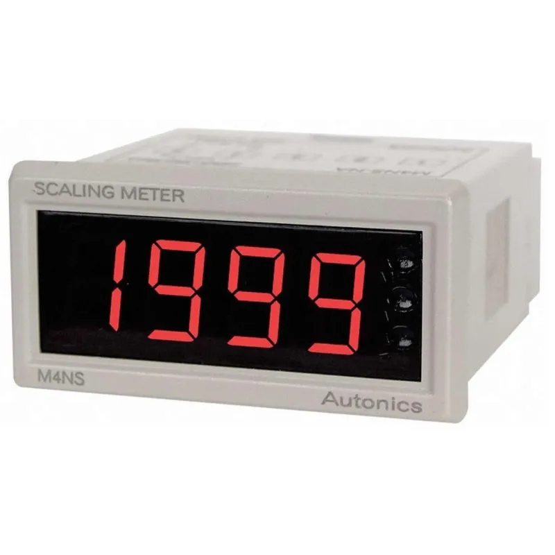 Autonics M4 [M4NS] Loop-Powered Digital Scaling Meter, 48 mm (wide) x 24 mm (high)