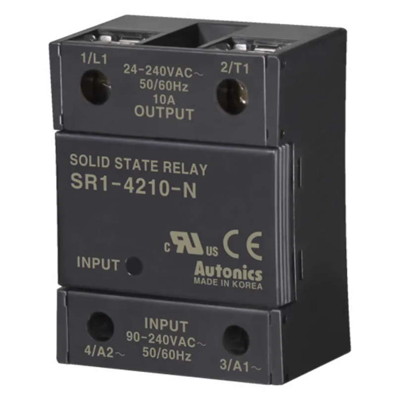 Autonics SR1 [SR1-42] Single Phase Solid State Relay, 90 to 240 VAC, 48 to 480 VAC