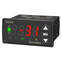 Autonics TC Series [TC4Y-14R] Temperature Indicator, (72x36 mm), Single Display, 4 Digit, PID Control, Relay and SSR Output, No Alarm 1 Output, 100-240 VAC
