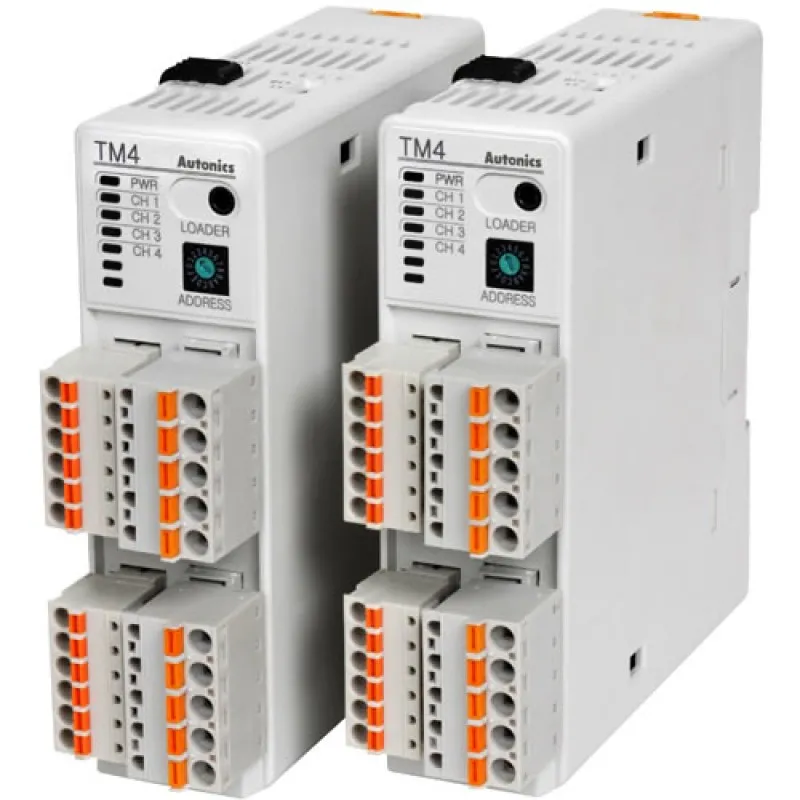 Autonics TM [TM2-42RB] 2 Channel Module, PID Temperature Controller, Relay Control Output, 4 Alarms Sub Output, Basic Module (Power / Communication Terminal)