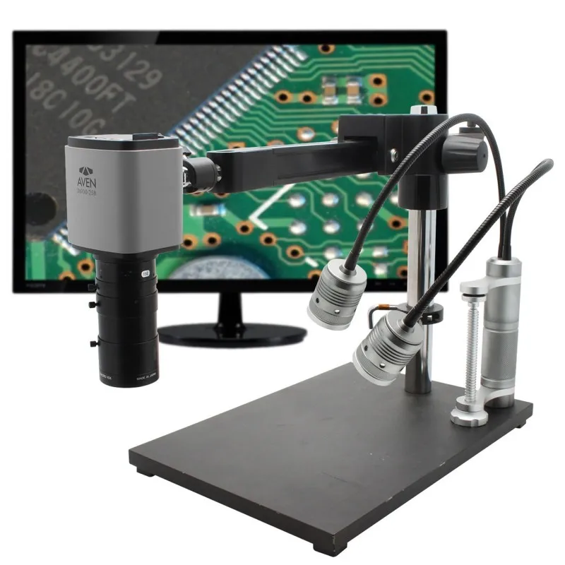 Aven Tools Mighty Cam ES [258-181-556-ES] Digital Microscope (7x-70x) Macro Lens With Ultra Glide Stand