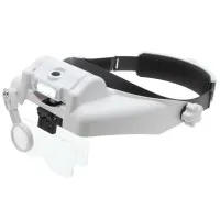 Aven Tools 26115 [26115] Head Band Magnifier with 5 Lens and Rechargeable LED Light