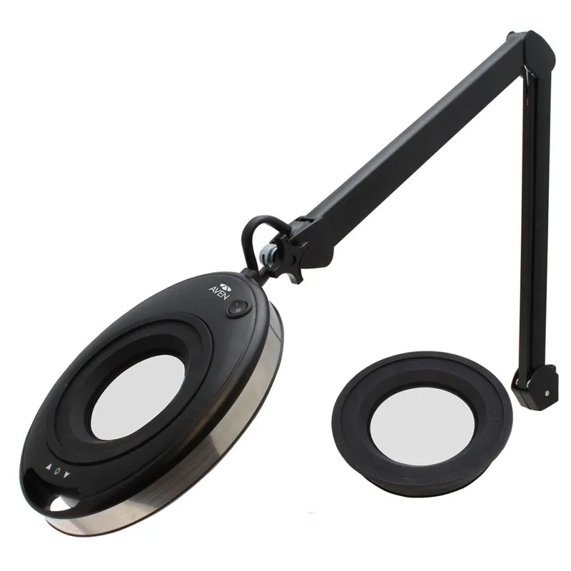 Aven Tools In-X [26501-LED-INX-12D] Magnifying Lamp 12 Diopter (4x) Bundled With A 5 Diopter Lens (2.25x)