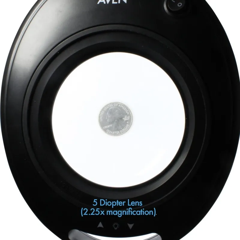 Aven Tools In-X [26501-LED-INX-8D] Interchangeable Magnifying Lamp 8 Diopter (3x)Bundled With A 5 Diopter Lens (2.25x)