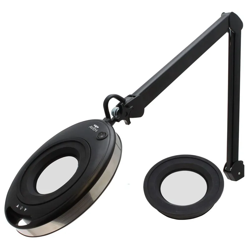 Aven Tools In-X [26501-LED-INX-8D] Interchangeable Magnifying Lamp 8 Diopter (3x)Bundled With A 5 Diopter Lens (2.25x)