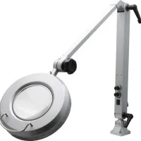 Aven Tools ProVue Deluxe [26501-LFL-LED] Magnifying Lamp 5 Diopter [2.25x] With White And Amber LEDs, 100 - 240 VAC