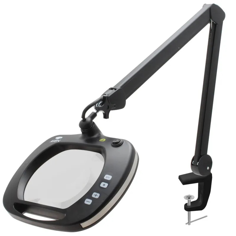 Aven Tools Mighty Vue Pro [26505-ESL-XL5-UV] 5 Diopter (2.25x) Magnifying Lamp With UV And White LEDs -ESD Safe