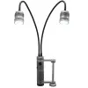 Aven Tools 26537 Dual Gooseneck LED Task Light With Magnetic Base And 4" Table Clamp