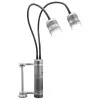 Aven Tools 26537 Dual Gooseneck LED Task Light With Magnetic Base And 4" Table Clamp