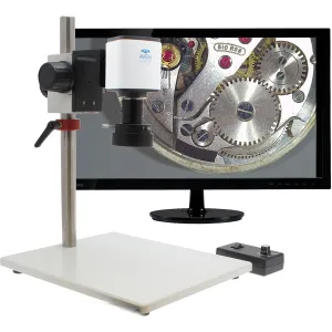 Aven Tools Mighty Cam Pro [26700-108-PRO] Focus Video Inspection System with Post Stand and Macro Lens, 3x to 43x Magnification