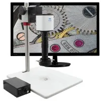 Aven Tools Mighty Cam Pro [26700-109-PRO] Auto Focus Video Inspection System with Post Stand and Micro Lens, 28.8x to 384x Magnification