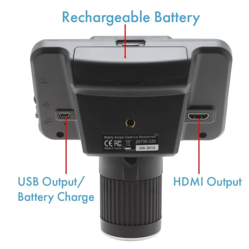 Aven Tools Mighty Scope ClearVue [26700-220-MNT] Digital Microscope 8x-25x With Post Stand