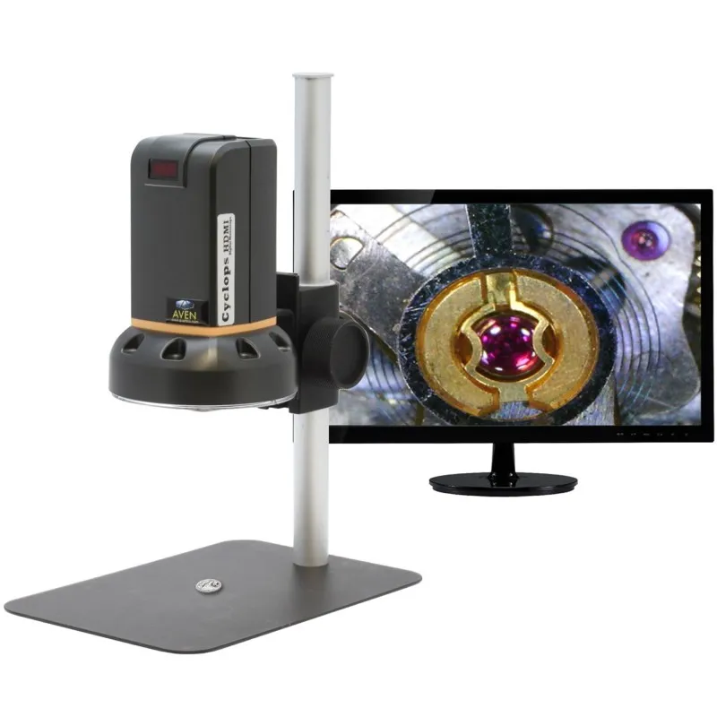 Aven Tools Cyclops [26700-401] HDMI Digital Microscope w/ Stand and Remote, 1/3" 2M Color CMOS Sensor
