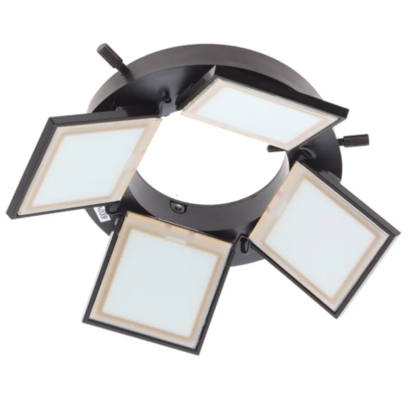 Aven Tools SPZ-50 [26800B-223-SPZ] Stereo Zoom Binocular Microscope with OLED Ring Light and Pole Stand, 6.7x to 50x