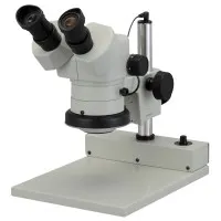 Aven Tools DSZ44 [26800B-302] Stereo Zoom Binocular Microscope, Pole Stand w/ Focus Mount, LED Light