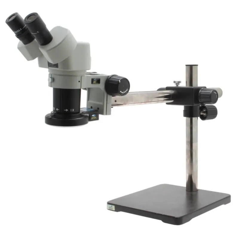 Aven Tools NSW-20 [26800B-366] Stereo Microscope (10x and 20x) On 18 in Single Arm Boom Stand with LED Ring Light*DISCONTINUED*