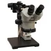 Aven Tools SPZ-50 [26800B-369] Stereo Zoom Binocular Microscope on Double Arm Boom Stand with Integrated LED Ring Light