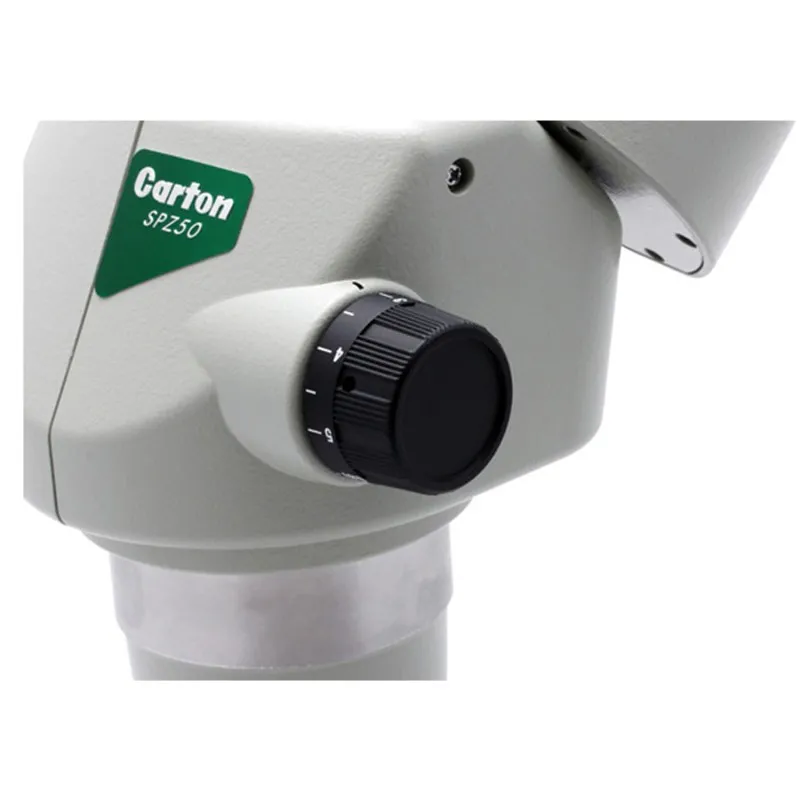 Aven Tools SPZ-50 [26800B-369] Stereo Zoom Binocular Microscope on Double Arm Boom Stand with Integrated LED Ring Light