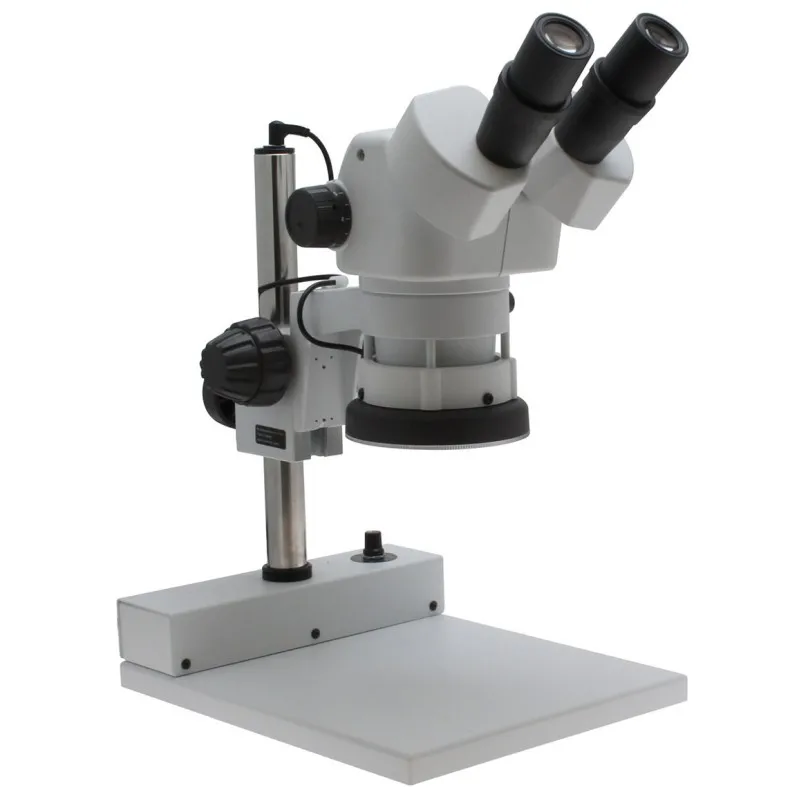 Aven Tools SPZ-50 [26800B-371] Stereo Zoom Binocular Microscope on Pole Stand with Focus Mount and LED Illumination