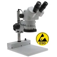 Aven Tools SPZ-50E [26800B-371-ESD] ESD-Safe Stereo Zoom Binocular Microscope with PLED Stand, 6.7x to 50x