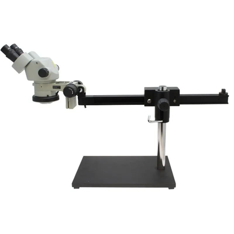Aven Tools SPZ-50 [26800B-373-1] Stereo Zoom Binocular Microscope System with Ultra-Glide Stand and LED Ring Light, 6.7x to 50x