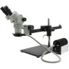 Aven Tools SPZH-135 [26800B-373-11] Stereo Zoom Binocular Microscope with Ultra-Glide Boom Stand & Fiber Optic LED Illuminator, 21x-135x Magnification