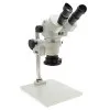 Aven Tools SPZ-50 [26800B-373-2] Stereo Zoom Binocular Microscope System with LED Ring Light, Adjustable Polarizer, Pole Stand, 6.7x to 50x