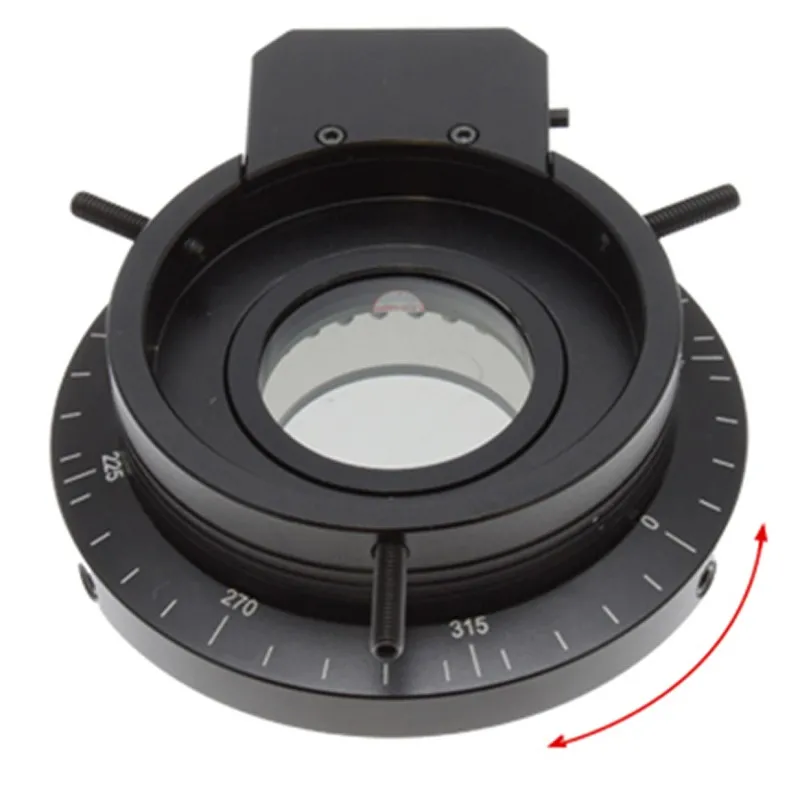 Aven Tools SPZV-50 [26800B-373-3] Stereo Zoom Trinocular Microscope System with Eidos Camera, LED Ring Light, Adjustable Polarizer, 6.7x to 50x