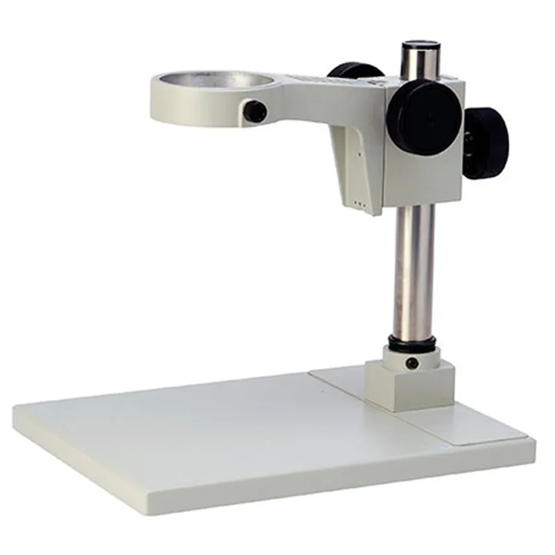 Aven Tools SPZ-50 [26800B-373-4] Stereo Zoom Binocular Microscope System with Polarized LED Ring Light and Pole Stand, 6.7x to 50x