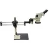 Aven Tools SPZ-50 [26800B-373-6] Stereo Zoom Binocular Microscope System with Double Arm Boom Stand, E-Arm Focus Mount, LED Ring Light, 6.7x to 50x