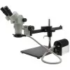 Aven Tools SPZ-50 [26800B-373-8] Stereo Zoom Binocular Microscope with Ultra-Glide Boom Stand and Fiber Optic LED Illuminator, 6.7x - 50x Magnification