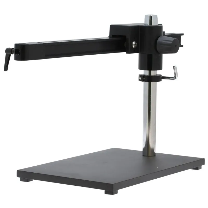 Aven Tools SPZ-50 [26800B-373-8] Stereo Zoom Binocular Microscope with Ultra-Glide Boom Stand and Fiber Optic LED Illuminator, 6.7x - 50x Magnification