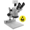 Aven Tools SPZV-50E [26800B-376-1] ESD-Safe Stereo Zoom Trinocular Microscope System with Mighty Cam USB Camera and PLED Stand, 6.7x to 50x