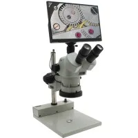 Aven Tools SPZV-50 [26800B-385] Trinocular Microscope w/ Mighty Cam Eidos 2M Integrated Camera/Monitor