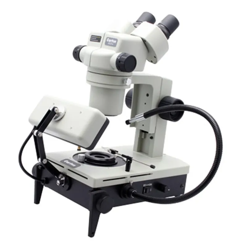 Aven Tools DSZ-44 [26800B-386] Stereo Zoom Binocular Microscope on Gemology Stand, 10x to 44x