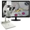 Aven Tools DSZV-44 [DSZV-44-258-512] Stereo Zoom Trinocular Microscope with Mighty Cam Pro Camera and PLED Stand, 10x to 44x Magnification