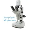 Aven Tools DSZV-44 [DSZV44-506] Trinocular Stereo Zoom Microscope (10x - 44x), 280 mm Track Stand with Overhead and Backlight LEDs