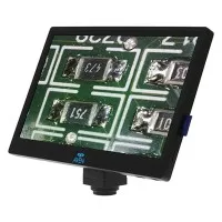 Aven Tools Mighty Cam Eidos [MLS640-260-534] Video Inspection System with Double Arm Boom Stand and Micro Lens, 13.5x to 182x Magnification