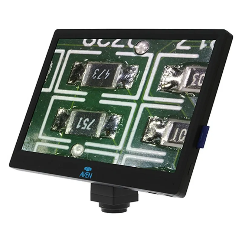 Aven Tools Mighty Cam Eidos [MLS640-260-570] Video Inspection System with Post Stand and Micro Lens, 13.5x to 182x Magnification