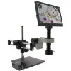 Aven Tools Mighty Cam Eidos [MLS640-260-534] Video Inspection System with Double Arm Boom Stand and Micro Lens, 13.5x to 182x Magnification