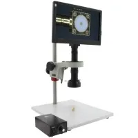 Aven Tools Mighty Cam Eidos [MLS640-260-570] Video Inspection System with Post Stand and Micro Lens, 13.5x to 182x Magnification