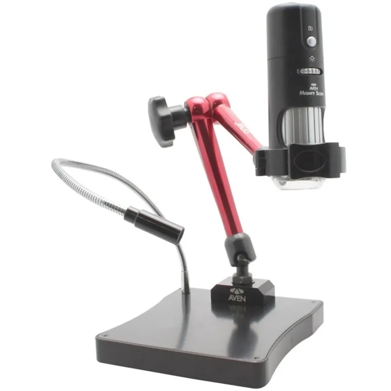 Aven Tools Mighty Scope 5M [BD-209-312-LED] USB Digital Microscope with 3D LED Stand, 10x to 200x Magnification