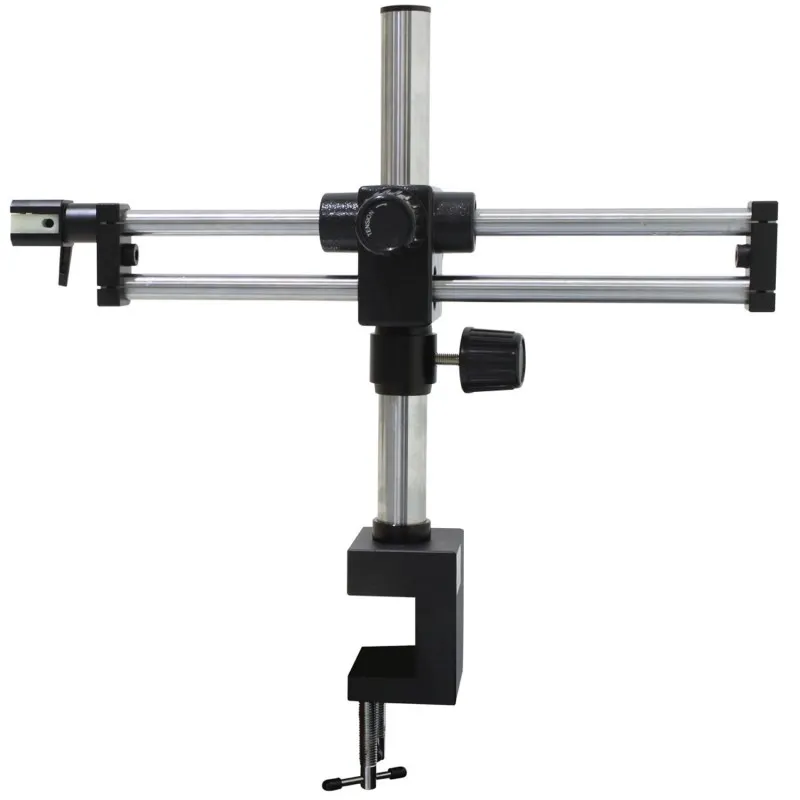 Aven Tools SPZ-50 [SPZ50-209-536] Stereo Zoom Binocular Microscope on Dual Arm Boom Stand with Integrated Ring Light, 6.7x to 50x Magnification