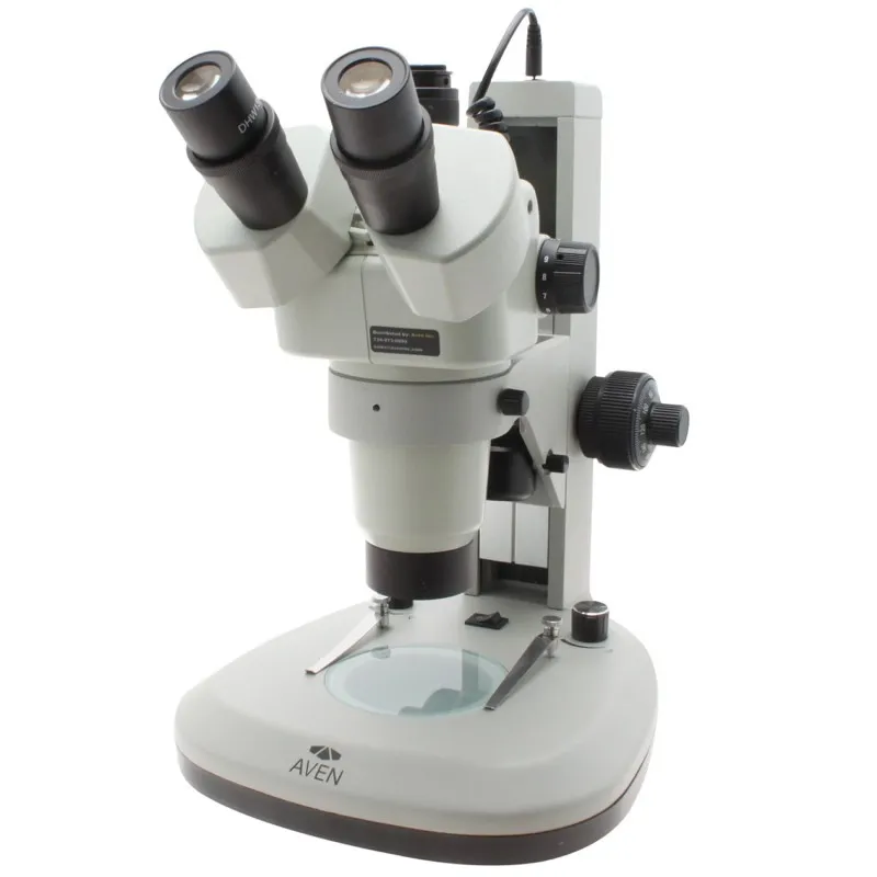 Aven Tools SPZHT-135 [SPZHT135-506] Trinocular Microscope (21x-135x), 280 mm Track Stand with Overhead and Backlight LEDs