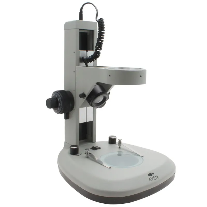 Aven Tools SPZV50 [SPZV50-506] Trinocular Microscope (6.7x - 50x), 280 mm Track Stand with Overhead and Backlight LEDs