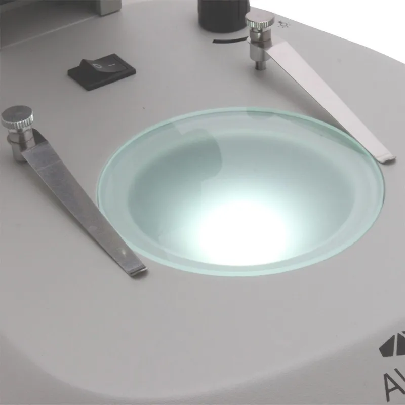 Aven Tools SPZV50 [SPZV50-506] Trinocular Microscope (6.7x - 50x), 280 mm Track Stand with Overhead and Backlight LEDs