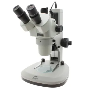Aven Tools SPZV50 [SPZV50-506] Trinocular Microscope (6.7x - 50x), 280 mm Track Stand with Overhead and Backlight LEDs