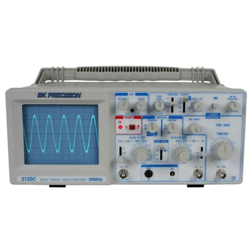 BK Precision 2120C [2120C] 30 MHz Dual Trace Analog Oscilloscope w/ Probes