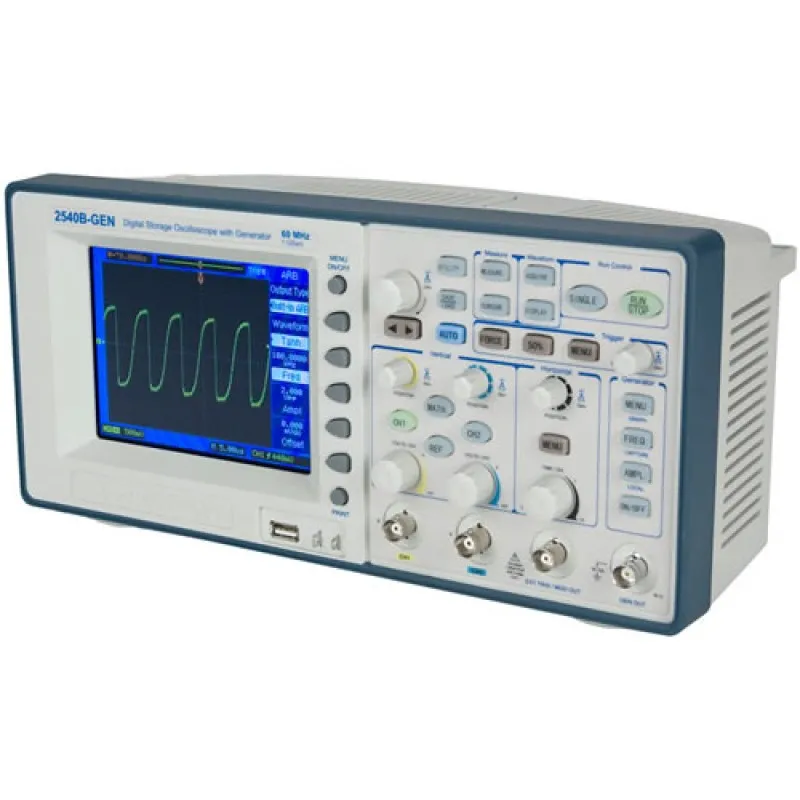 BK Precision 2540B Series [2540B-GEN] 60 MHz bandwidth, 1 GSa/s Digital Storage Oscilloscope